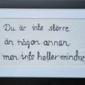 Du är inte större